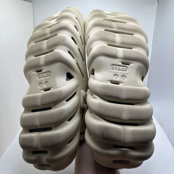 CROCS ECHO CLOG MENS 10 WOMENS 12 BONE WHITE - NEW - Picture 5 of 7